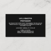 Gabonese vlag, vlag van Gabon Visitekaartje (Achterkant)