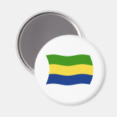 Gabonese vlagmagneet magneet (Voorkant / Achterkant)