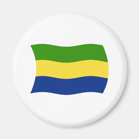 Gabonese vlagmagneet magneet (Voorkant)