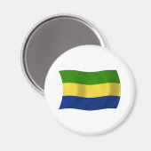 Gabonese vlagmagneet magneet (Voorkant / Achterkant)