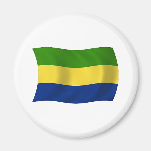 Gabonese vlagmagneet magneet (Voorkant)