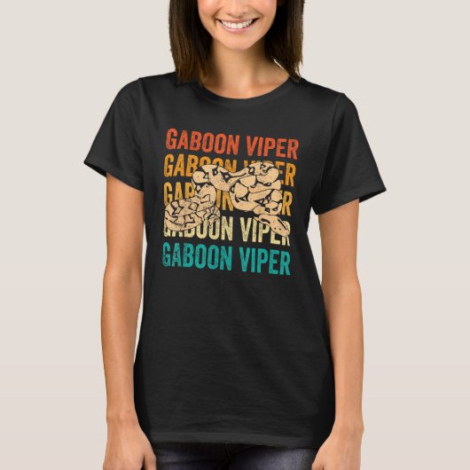 Gaboon Viper Retro T-shirt (Voorkant)