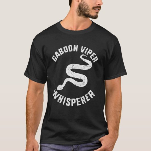 Gaboon Viper Whisperer Snake Owner T-shirt (Voorkant)