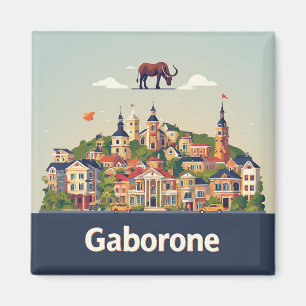 🧲 Gaborone Reis Souvenir Voor Uw Collectie ✈️ Magneet