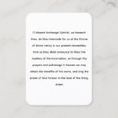 Gabriël de aartsengel gebed Kaart Visitekaartje (Achterkant)