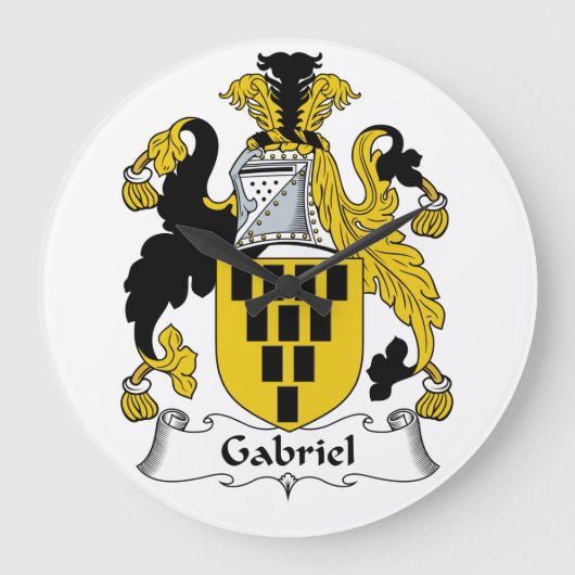 Gabriel Family Crest Grote Klok (Voorkant)