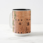 Gabriel Garcia Marquez Graffiti Tweekleurige Koffiemok (Voorkant links)