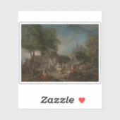 Gabriel Jacques de Saint-Aubin - De dans van het l Sticker (Vel)