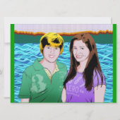 Gabriel & Max Custom B'Nai Mitzvah Kaart (Achterkant)