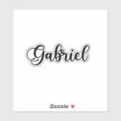 Gabriel Name - Handgeschreven kalligrafie Sticker (Vel)