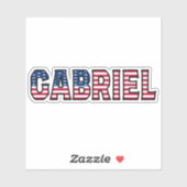 Gabriel Name Vorname USA Sticker Stickerset (Vel)