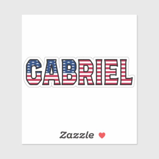Gabriel Name Vorname USA Sticker Stickerset (Vel)
