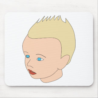 Gabriel sur un tapis de souris muismat