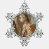 Gabriel the Archangel (M 011) Tin Sneeuwvlok Ornament (Voorkant)
