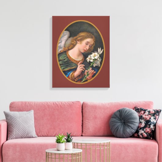 Gabriel the Archangel (M 035) Canvas Afdruk (Insitu (Woonkamer))