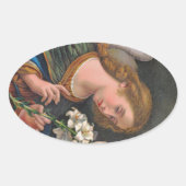 Gabriel the Archangel (M 035) Ovale Sticker (Voorkant)