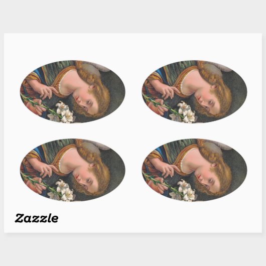 Gabriel the Archangel (M 035) Ovale Sticker (Vel)