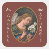 Gabriel the Archangel (M 035) Vierkante Sticker (Voorkant)
