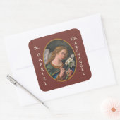 Gabriel the Archangel (M 035) Vierkante Sticker (Envelop)