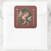Gabriel the Archangel (M 035) Vierkante Sticker (Tas)