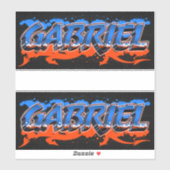 Gabriel Vorname Name Graffiti Aufkleber Sticker (Vel)