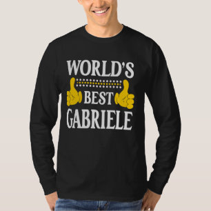 Gabriele Persoonlijke Naam Voornaam World's Best G T-shirt