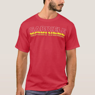 Gabriele Voornaam Grappige Vintage Zonsondergang G T-shirt
