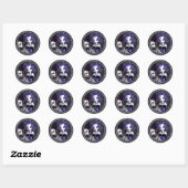 Gabriella Blue Skull Gothic Angel Stickers (Vel)