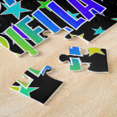 "GABRIELLA" First Name, Fun "HAPPY BIRTHDAY" Legpuzzel (Zijkant)