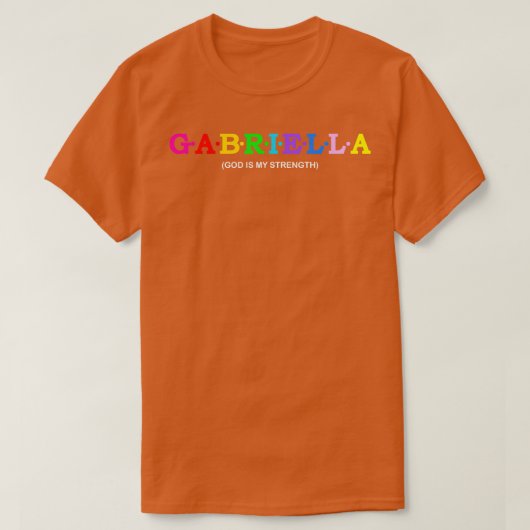 Gabriella God is mijn kracht T-shirt (Design voorkant)