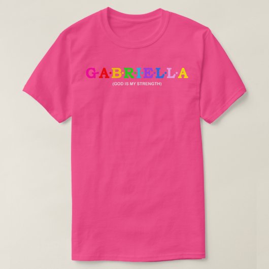 Gabriella God is mijn kracht T-shirt (Design voorkant)