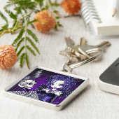 "Gabriella" Gothic Skull Angel Sleutelhanger (Zijkant)