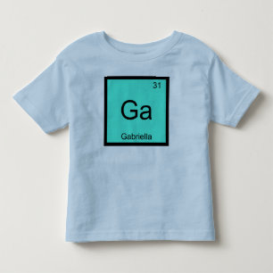 Gabriella  Naam Chemie Element Periodiek Systeem Kinder Shirts