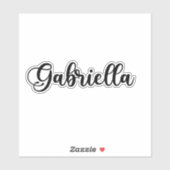 Gabriella Naam - Handgeschreven kalligrafie Sticker (Vel)