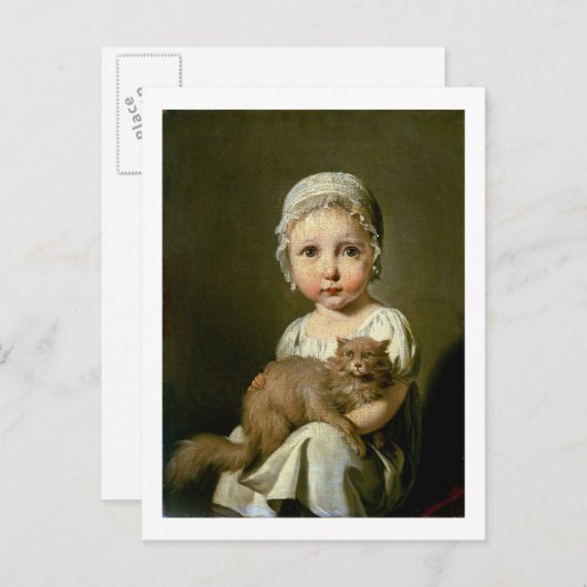 Gabrielle Arnault (1811-72) 1813 (olie op canvas) Briefkaart (Voorkant / Achterkant)