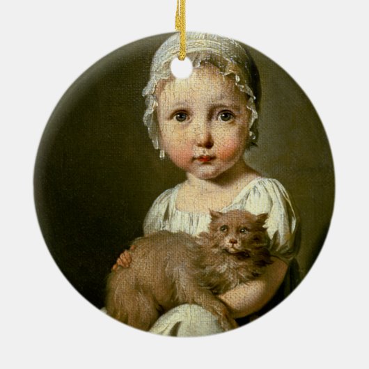 Gabrielle Arnault (1811-72) 1813 (olie op canvas) Keramisch Ornament (Achterkant)