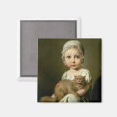 Gabrielle Arnault (1811-72) 1813 (olie op canvas) Magneet (Voorkant / Achterkant)