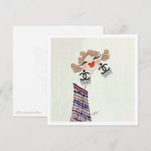 Gabrielle Coco is blij met de Mode Feestdagenkaart (Voorkant / Achterkant)