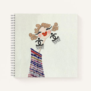 Gabrielle Coco Is Happy Fashion Lover Kunstwerk Notitieboek