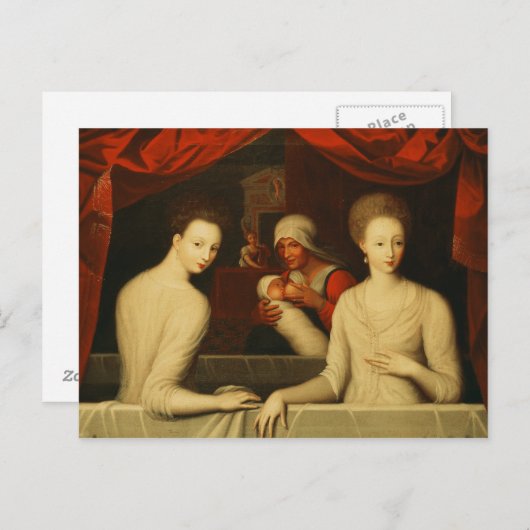 Gabrielle d'Estrees en haar zus Briefkaart (Voorkant / Achterkant)