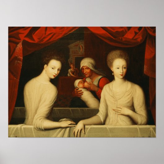 Gabrielle d'Estrees en haar zus Poster (Voorkant)