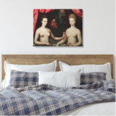 Gabrielle d'Estrées en haar zusters Canvas Afdruk (Insitu (Slaapkamer))