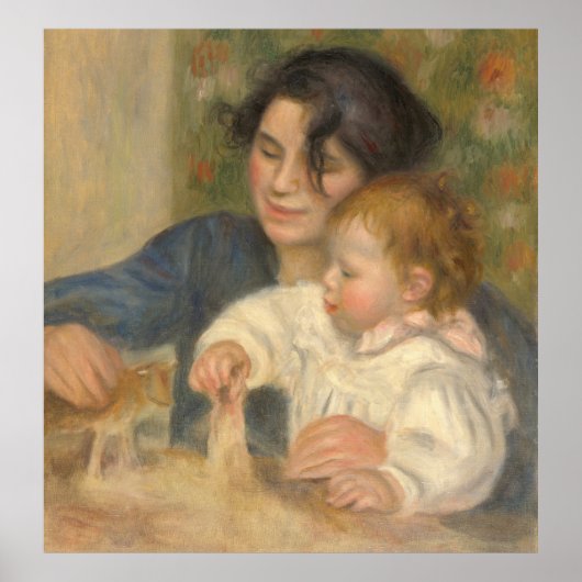 Gabrielle en Jean (door Pierre-Auguste Renoir) Poster (Voorkant)