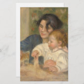 Gabrielle en Jean (van Pierre-Auguste Renoir) Briefpapier (Voorkant / Achterkant)