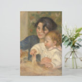 Gabrielle en Jean (van Pierre-Auguste Renoir) Briefpapier (Staand voorkant)