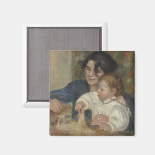 Gabrielle en Jean van Pierre-Auguste Renoir Magneet (Voorkant / Achterkant)