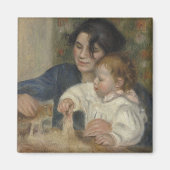 Gabrielle en Jean van Pierre-Auguste Renoir Magneet (Voorkant)