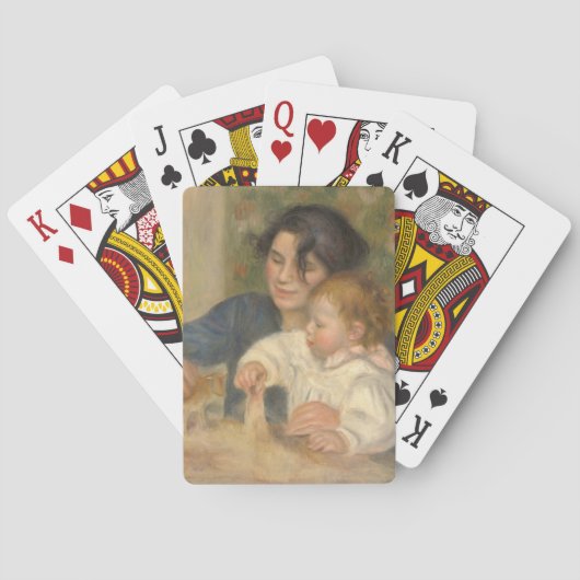 Gabrielle en Jean (van Pierre-Auguste Renoir) Pokerkaarten (Achterkant)