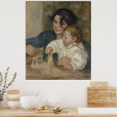 Gabrielle en Jean van Pierre-Auguste Renoir Poster (Keuken)