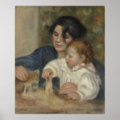 Gabrielle en Jean van Pierre-Auguste Renoir Poster (Voorkant)